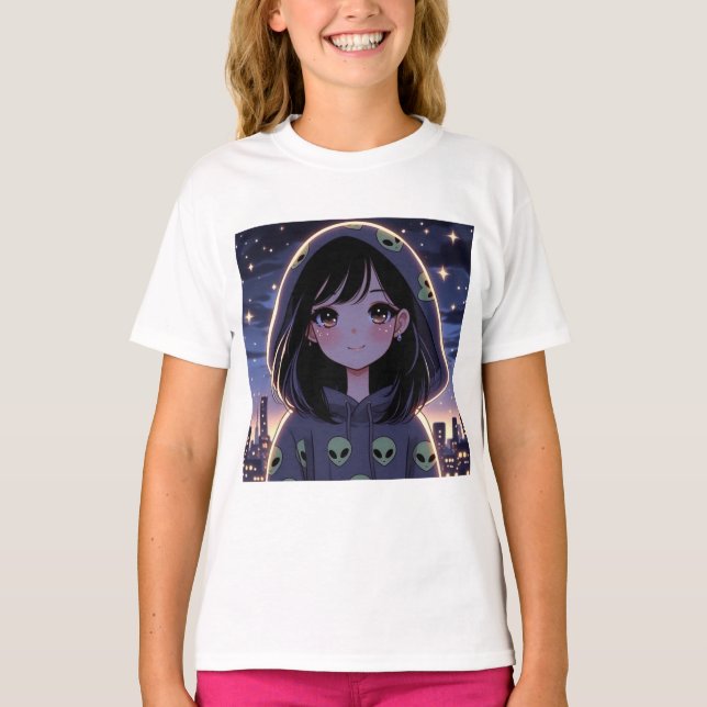 Camiseta Lo-Fi Galactic Babe (Frente)