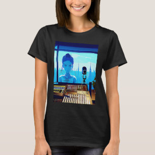 Camiseta Lo fi hip hop chillhop batidas calmas estética de 