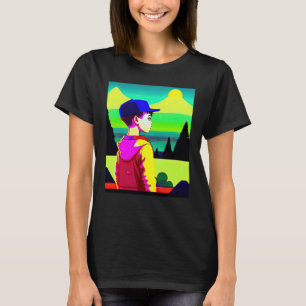 Camiseta Lo fi hip hop chillhop chill bate a estética lofi