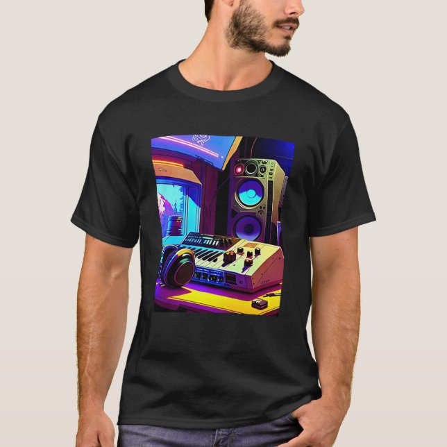 Camiseta Lo fi hip hop chillhop chill bate estética 27 (Frente)