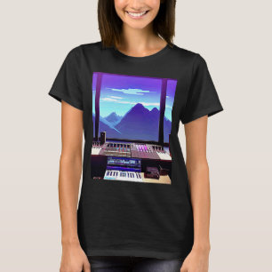 Camiseta Lo fi hip hop chillhop chill bate estúdio aestheti