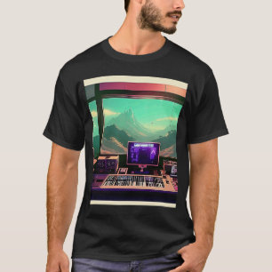 Camiseta Lo fi hip hop chillhop chill bate estúdio aestheti