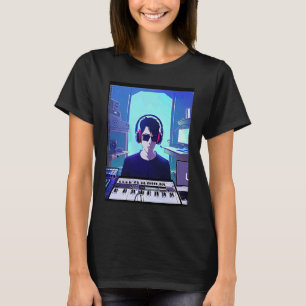 Camiseta Lo fi hip hop chillhop chill bate estúdio aestheti