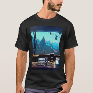 Camiseta Lo fi hip hop chillhop chill bate estúdio aestheti