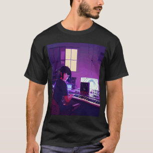 Camiseta Lo fi hip hop chillhop chill bate estúdio aestheti