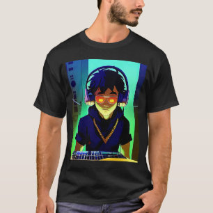 Camiseta Lo fi hip hop chillhop chill bate estúdio aestheti