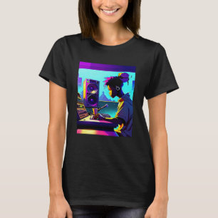 Camiseta Lo fi hip hop chillhop chill bate na estética 7