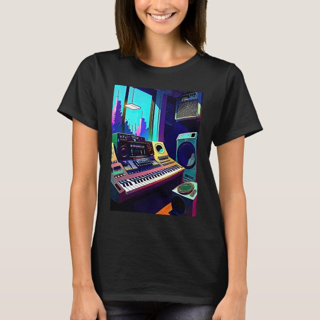 Camiseta Lo fi hip hop chillhop chill beats aesthetics  12 (Frente)
