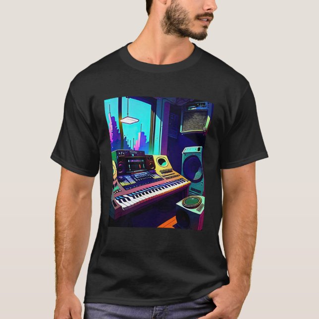 Camiseta Lo fi hip hop chillhop chill beats aesthetics 13 (Frente)