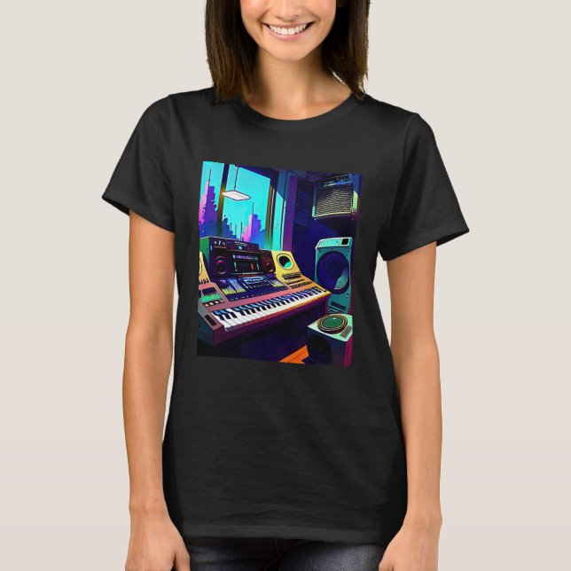 Camiseta Lo fi hip hop chillhop chill beats aesthetics 13 (Frente)