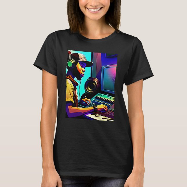 Camiseta Lo fi hip hop chillhop chill beats aesthetics  15 (Frente)