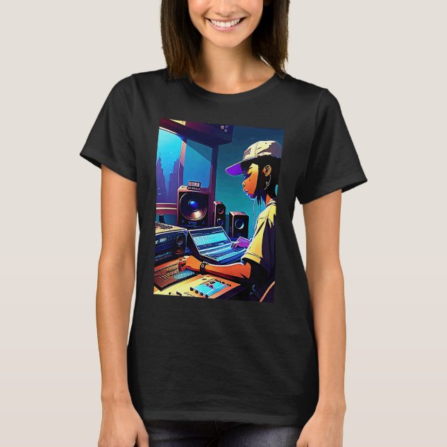 Camiseta Lo fi hip hop chillhop chill beats aesthetics  23 (Frente)