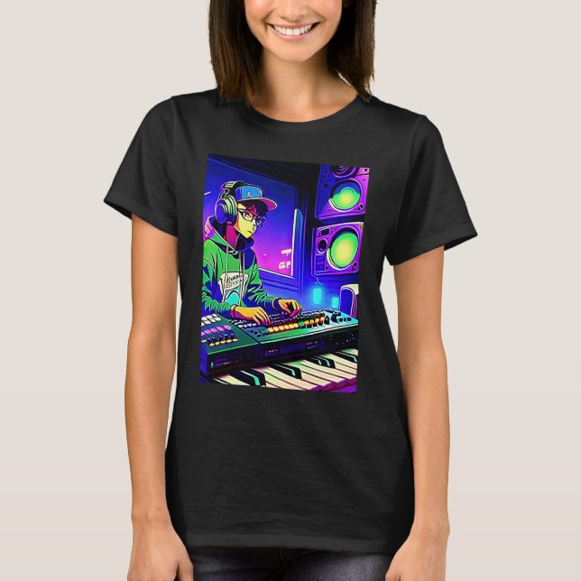 Camiseta Lo fi hip hop chillhop chill beats aesthetics  29 (Frente)