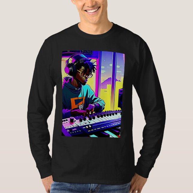 Camiseta Lo fi hip hop chillhop chill beats aesthetics  36 (Frente)