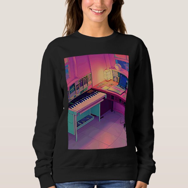Camiseta Lo fi hip hop chillhop chill beats lofi aesthetics (Frente)