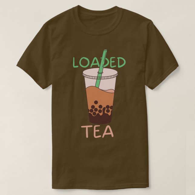 Camiseta Loaded Tea Sticker (Frente do Design)
