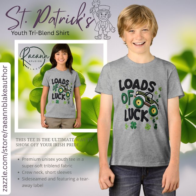 Camiseta Loads of Luck Crochet-Look Design Youth  (Criador carregado)