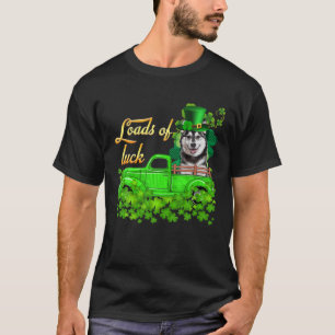 Camiseta Loads Of Luck Truck Husky St Patrick's Day