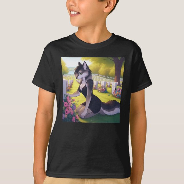 Camiseta Loba Viúva de Guerra (Frente)