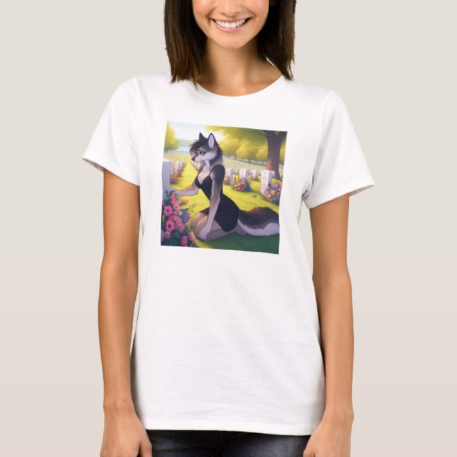 Camiseta Loba Viúva de Guerra (Frente)