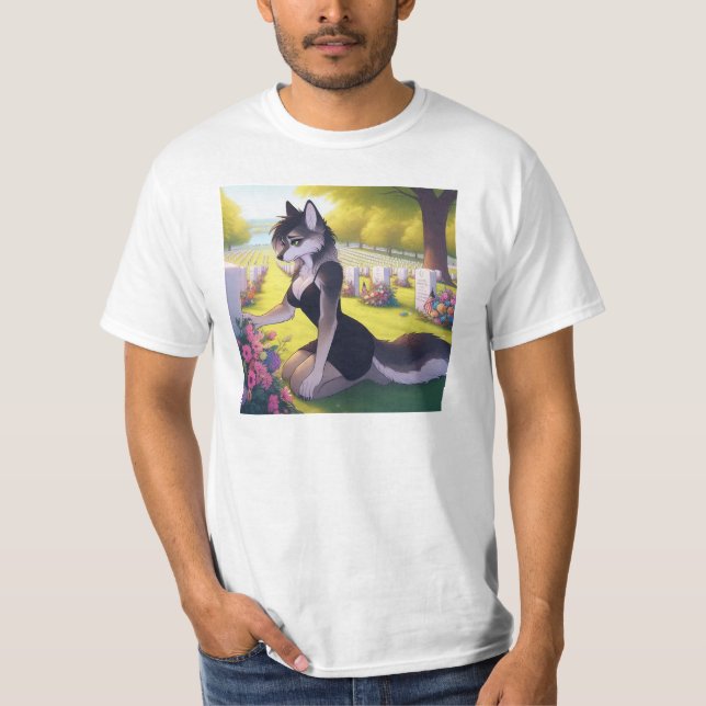 Camiseta Loba Viúva de Guerra (Frente)