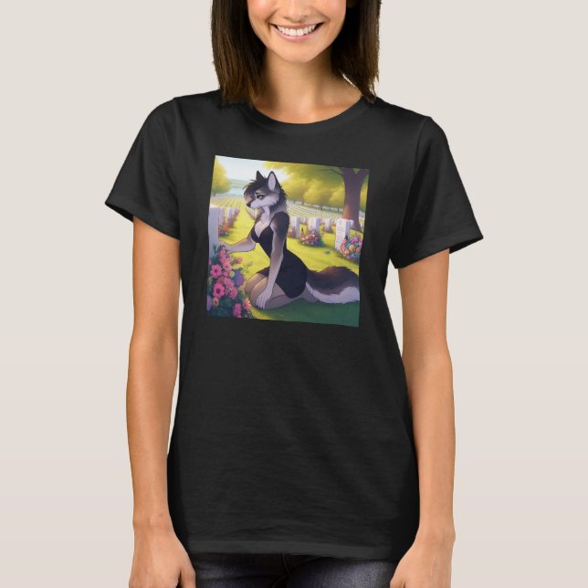 Camiseta Loba Viúva de Guerra (Frente)