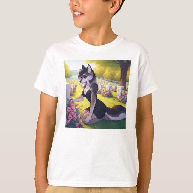 Camiseta Loba Viúva de Guerra (Frente)