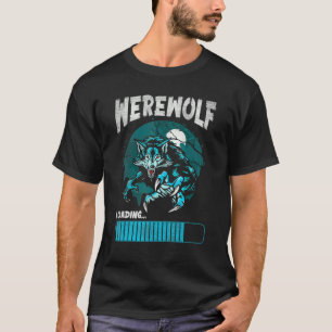 Camiseta Lobisomem Carregando Lua Branca Para Os Lobos Fãs