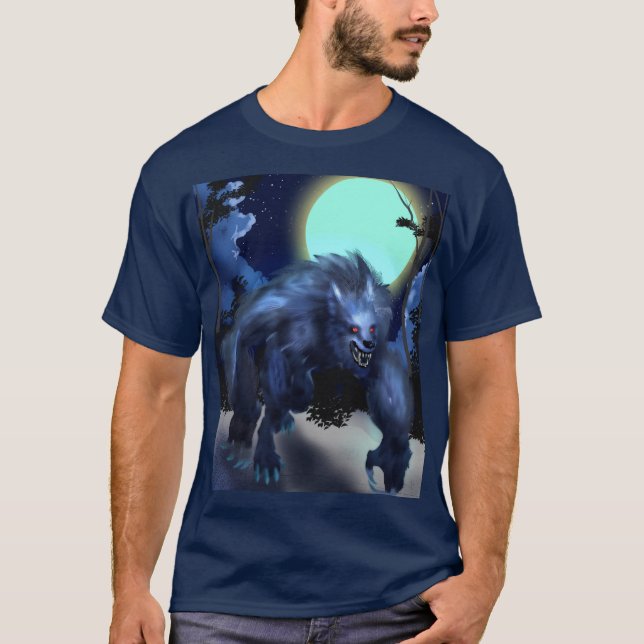 Camiseta Lobisomem em Lua (Frente)