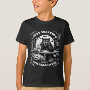 Camiseta Lobisomem Esperando O Halloween Scary N