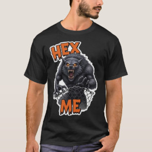 Camiseta Lobisomem furioso com olhos brilhantes e presas af
