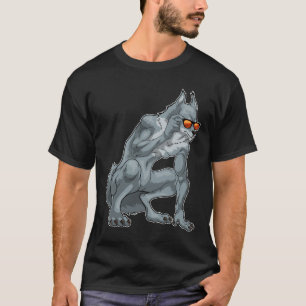 Camiseta Lobisomem Halloween Óculos de sol