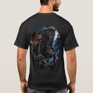 Camiseta Lobisomem sob a Lua Cheia – Salão do Castelo Assom
