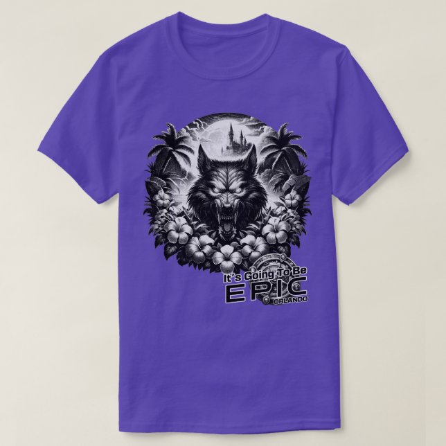 Camiseta Lobisomem Vai ser Epic Orlando Flórida (Frente do Design)
