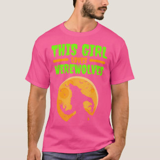 Camiseta Lobisomens Halloween Werewolf Howl Moon Girls Wome