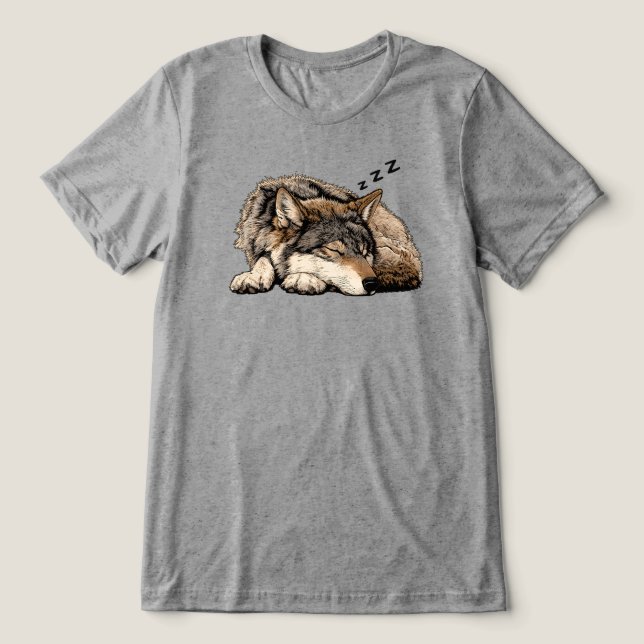Camiseta Lobo Adormecido (Design frontal)
