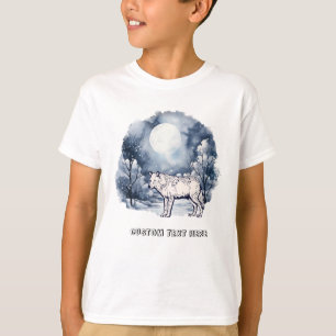 Camiseta Lobo Bonito com texto personalizado