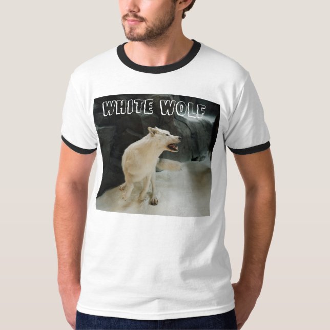 Camiseta Lobo Branco (Frente)