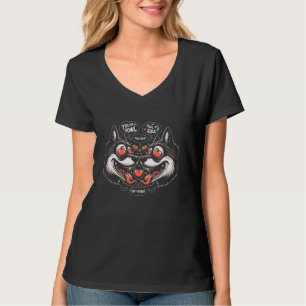 Camiseta Lobo Casal Cringe Engraçado Coração Dia dos Namora