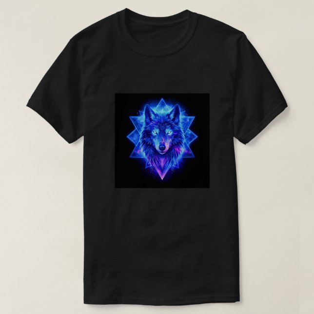 Camiseta Lobo Celestial • Lançamento do Guardião de Energia (Frente do Design)