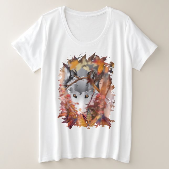 CAMISETA LOBO CINZA PROWLER (Frente do Design)