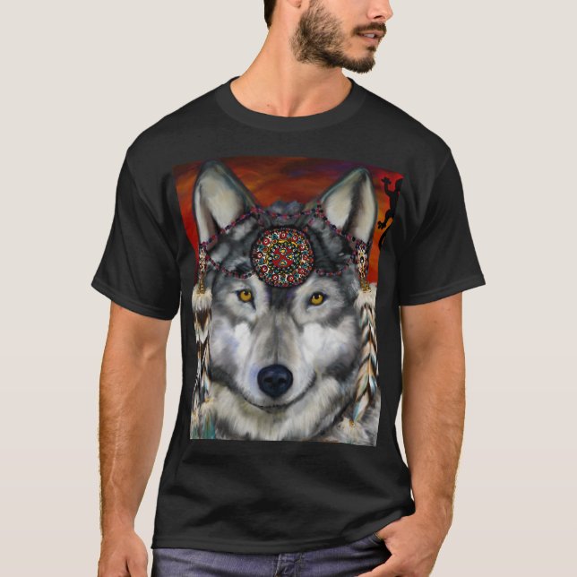 Camiseta Lobo Cinzento (Frente)