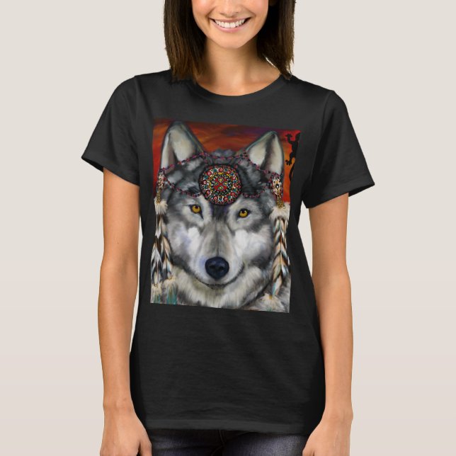 Camiseta Lobo Cinzento (Frente)