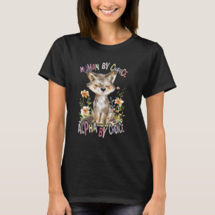 Camiseta lobo com flores lobos giros lua alfa por