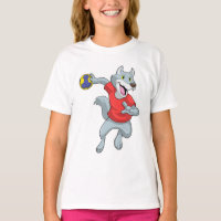 Lobo como jogador de handebol com Handball
