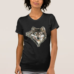 Camiseta Lobo da aguarela, lobos, animal selvagem,