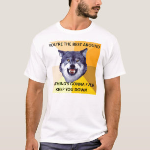Camiseta Lobo da coragem melhor ao redor