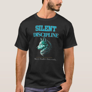 Camiseta Lobo da Disciplina Silenciosa – Foco de Liderança 