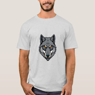 Camiseta Lobo das Cinzas ferozes com Olhos Amber
