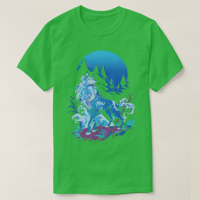 Camiseta Lobo de Aqua Espiritual (Frente do Design)